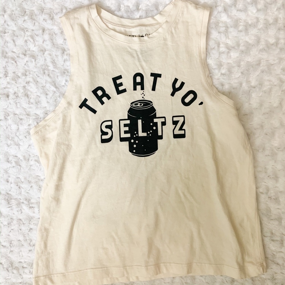 Treat yo seltz tank top